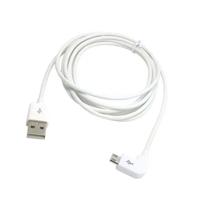 Левый Угловой 90 градусов Micro USB штекер к кабель для передачи данных 0 2 м 1 3 5
