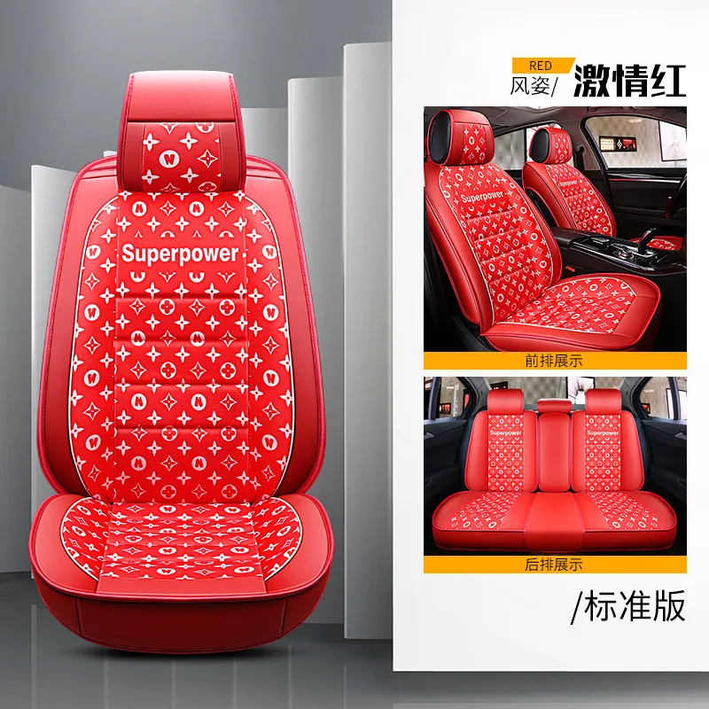 Модные автомобильные аксессуары hello kitty Fundas Coche Asiento универсальный чехол на заднее сидение автомобиля кожаный чехол для автокресла Универсальный - Название цвета: 3