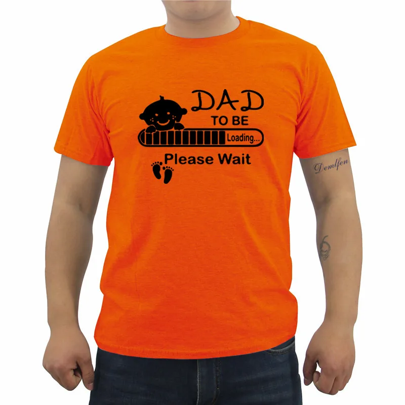 Новые летние футболки с надписью Dad To Be Funny Для малышей повседневные мужские топы