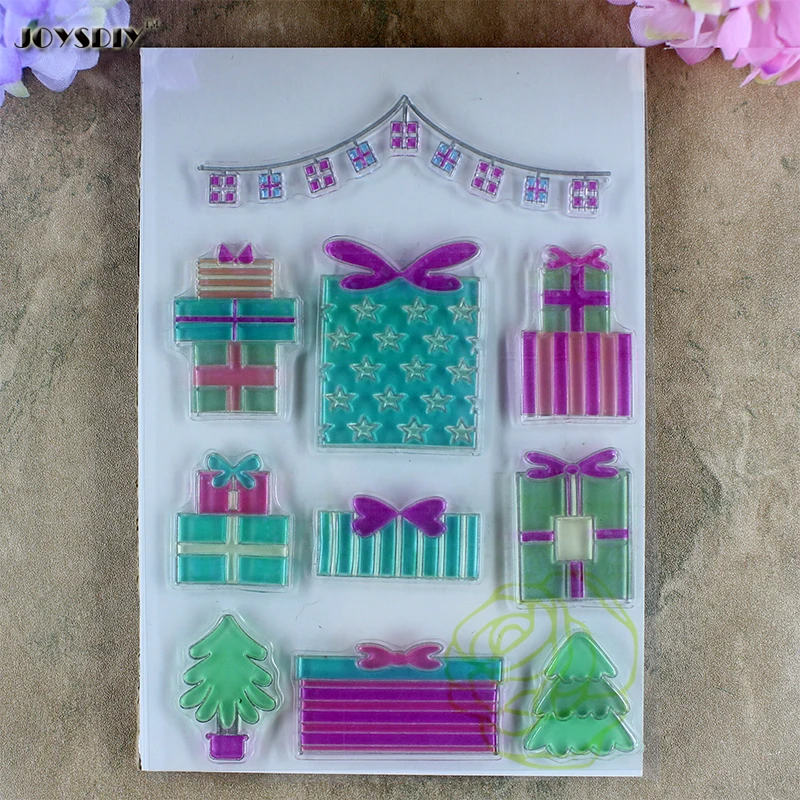 Много подарок на день рождения коробка праздник дерево записки DIY карт фото