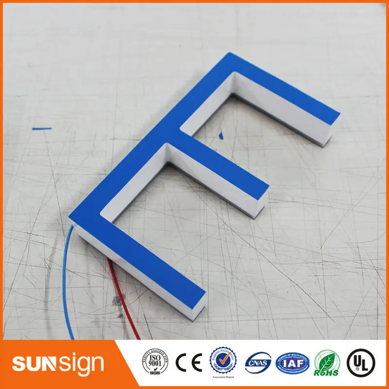 Высокая яркость акриловый магазин Передняя вывеска светодиодная акриловая