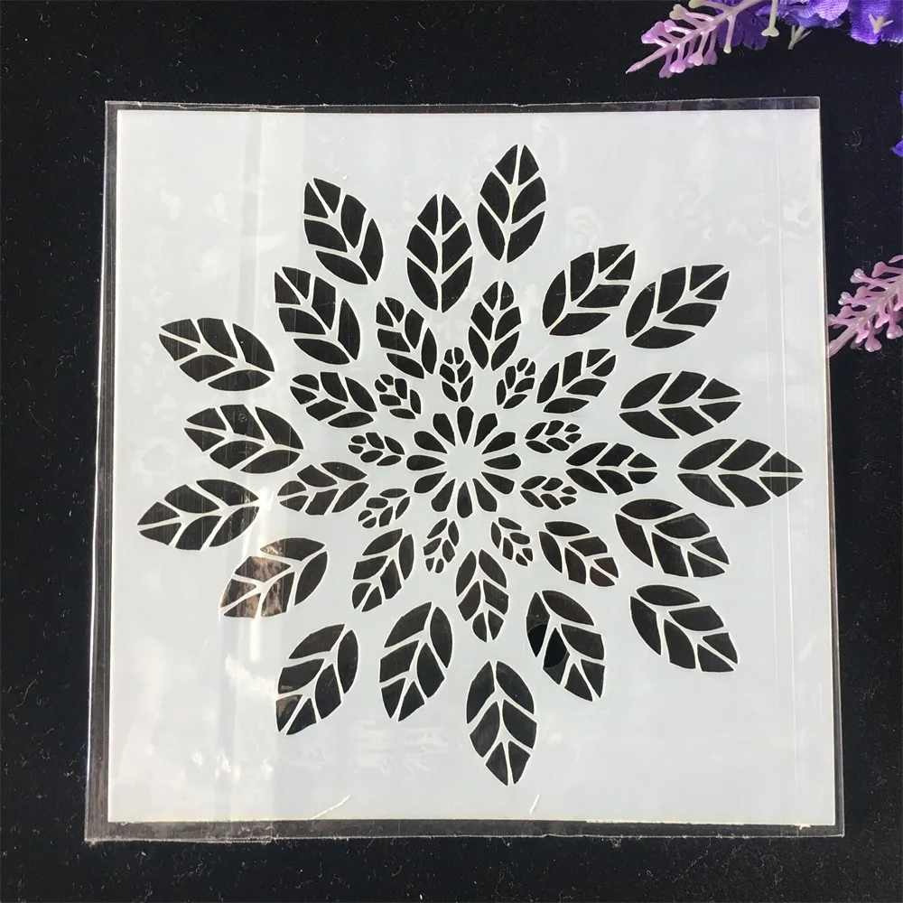 

1Pcs 13cm Leaves DIY Craft Layering Stencils Wall Painting Scrapbooking Stamping Embossing Album Card Template