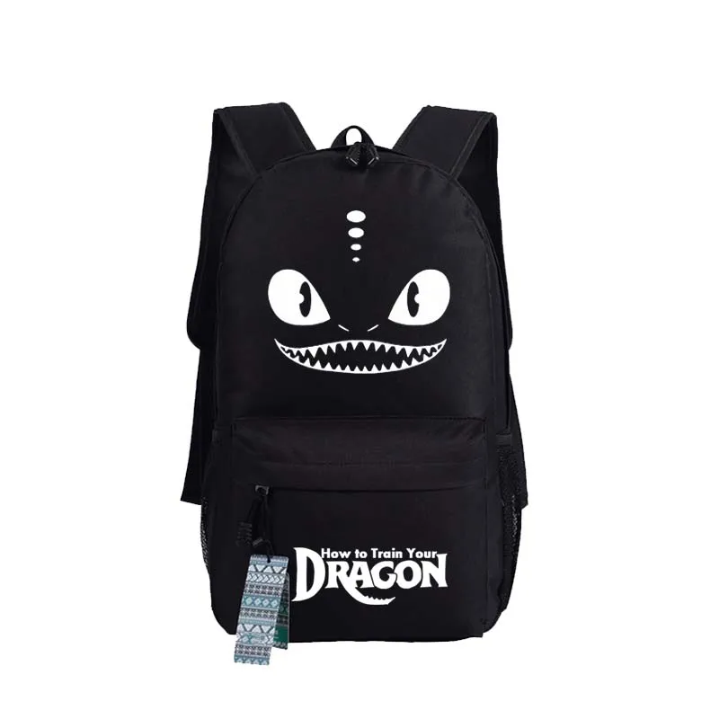 Новый рюкзак с принтом дракона из аниме NightFury oxford Schoolbags модная Дорожная сумка