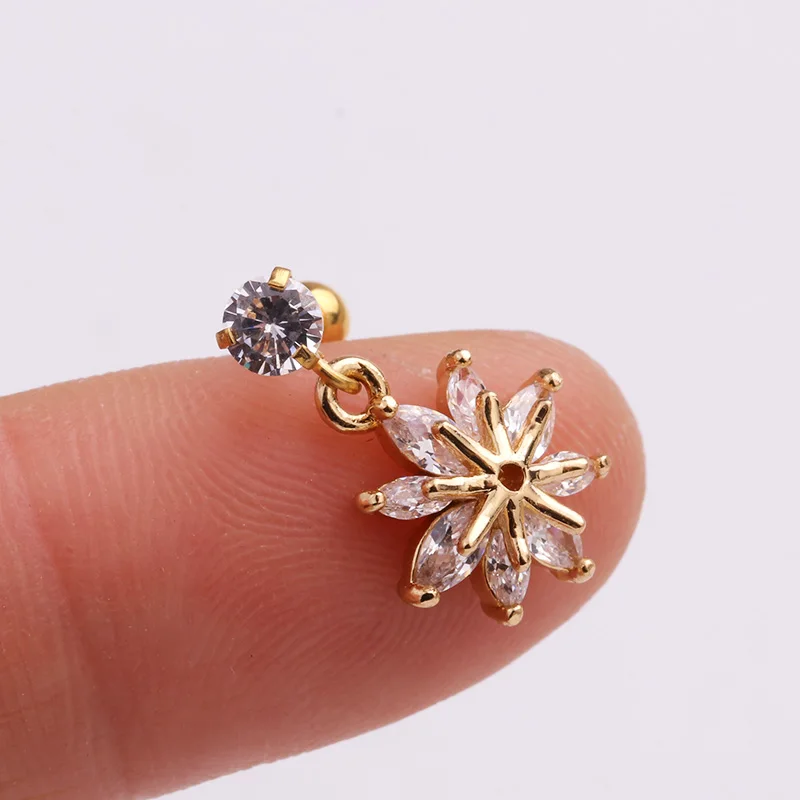 Серьга штанга Sellsets из стали для пирсинга ювелирное изделие прокола козелка и