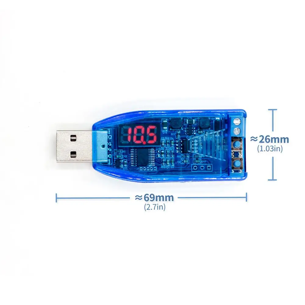 Модуль регулятора напряжения с ЧПУ USB понижающий ток 5 В 3 9 12 24 настольный блок