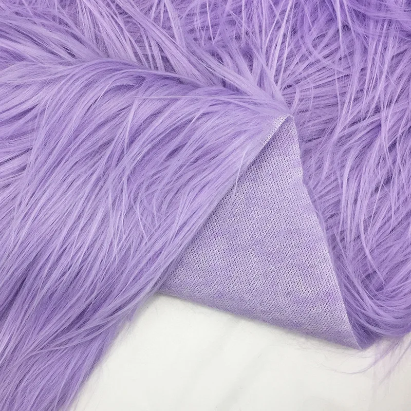 Длинная шелковая пляжная шерстяная мягкая плюшевая одежда фиолетового цвета с