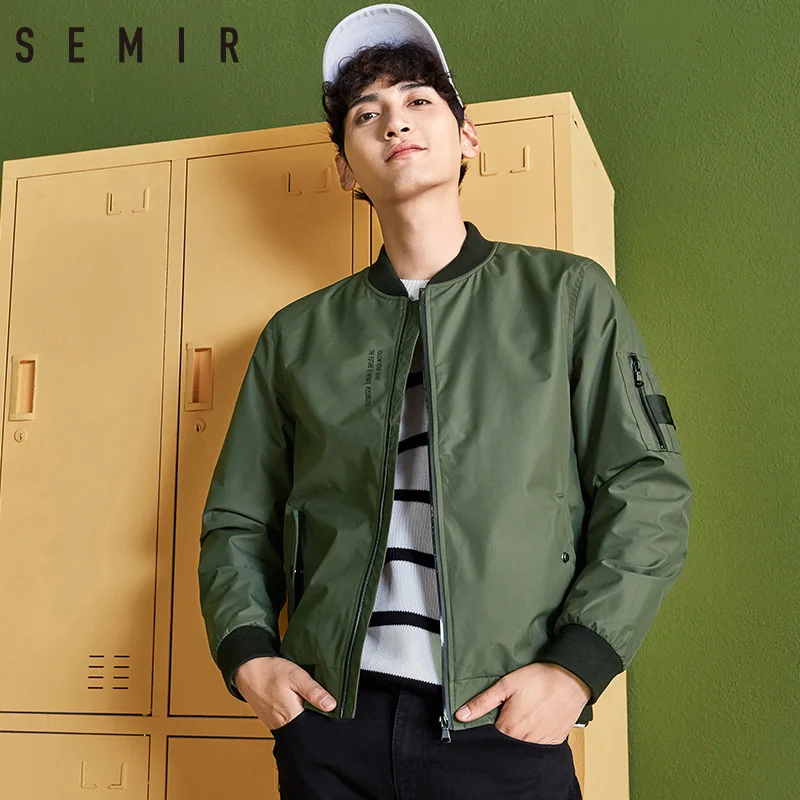 SEMIR куртки мужские тонкие пальто черная одежда 2019 Мужская классическая с длинным