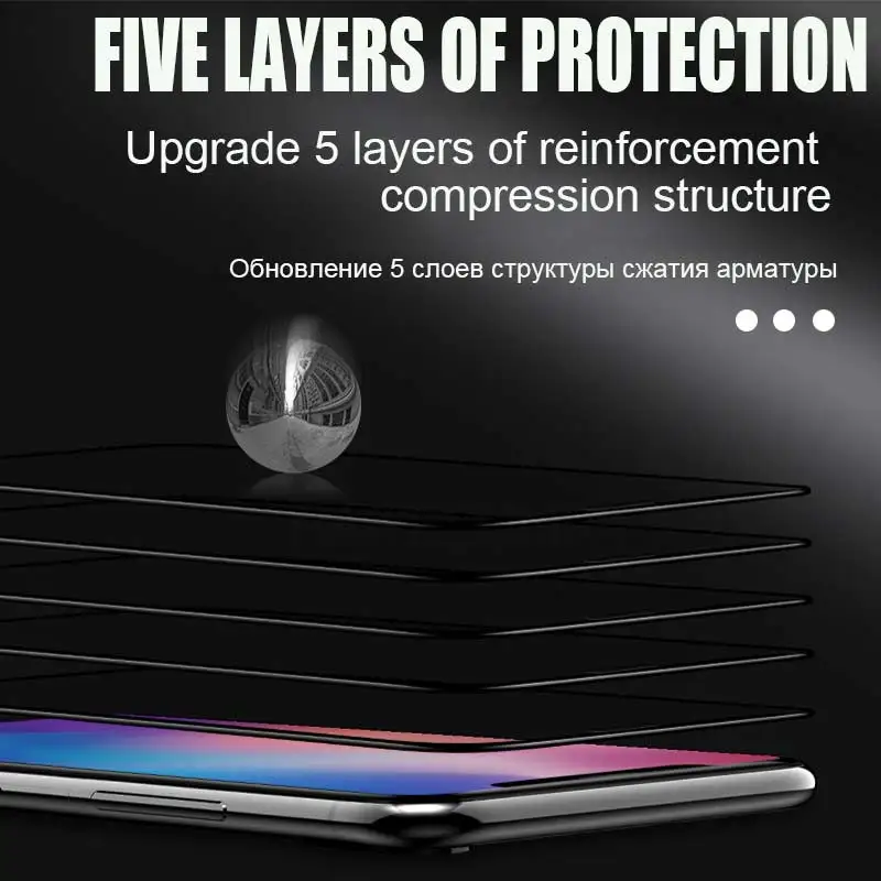 20D полное покрытие закаленное стекло для Xiaomi Redmi Note 7 5 6 Pro Защита экрана 6A защитный
