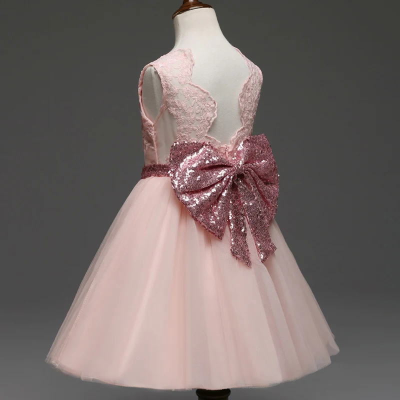 Нарядная вечерняя одежда для маленьких девочек детская кружевное свадебное