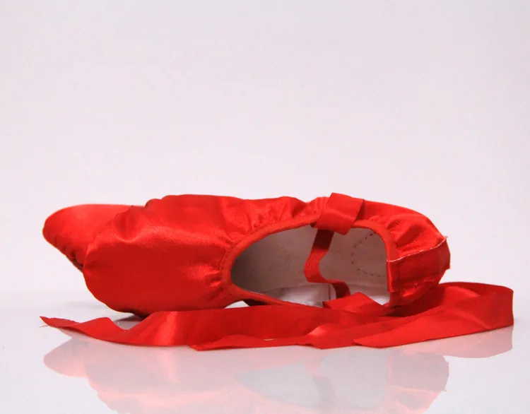 Балетки женские атласные с разрезом на подошве 4034|dance shoes|dance shoes wholesaledance brands |