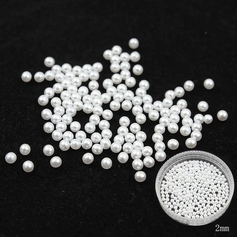 2mm White 1000pcs Бисер плоский с оборота 500/1000 шт./упак. искусственные круглые бусы свободные белый клей на смоле Бусины "сделай сам" для изготовления ювелирных изделий, рисунки на ногтях шпилька поделки декор - Цвет: 2mm White 1000pcs