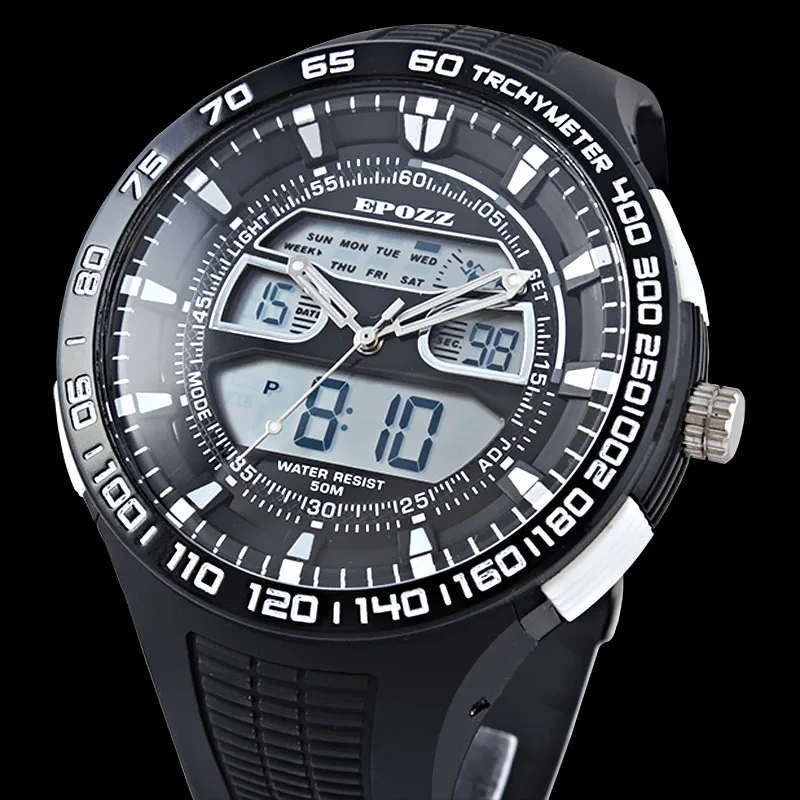 Двойной дисплей цифровые часы мужские спортивные Relojes hombre 2017 детские Montre homme Relogio