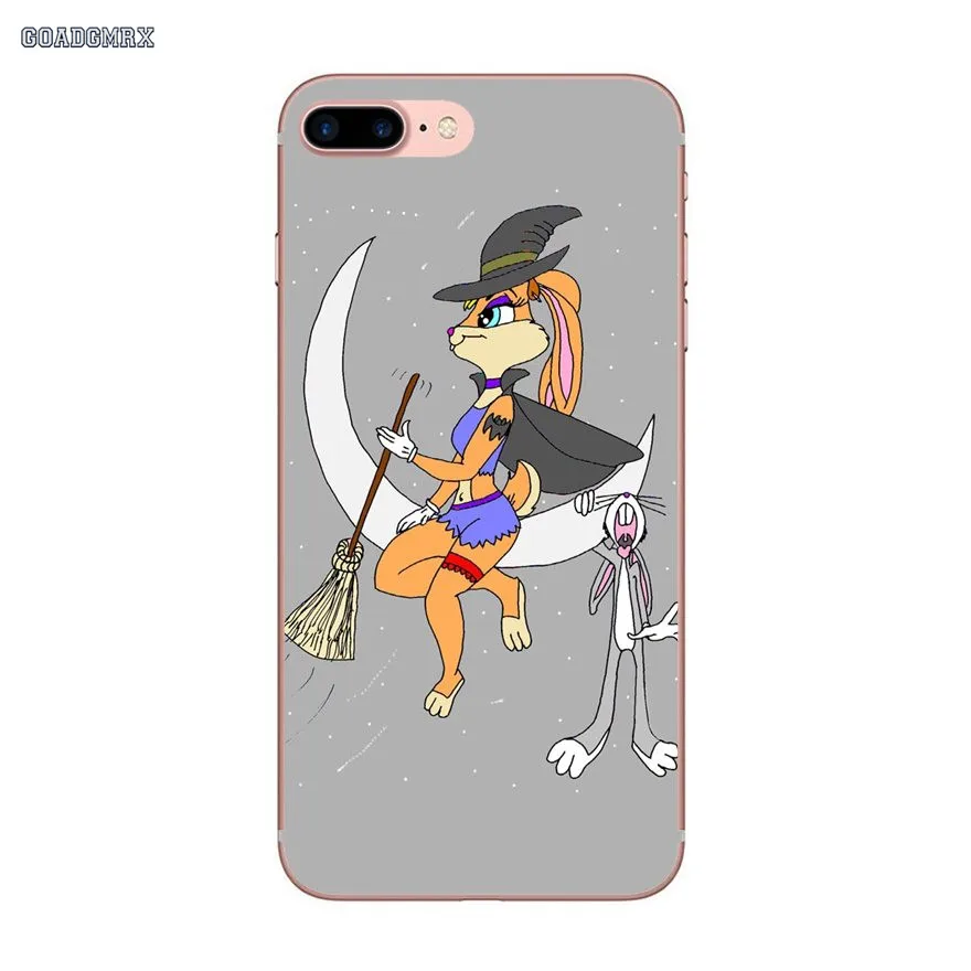 Прозрачные мягкие чехлы для iPhone 6 6S 7 8 Plus X XS MAX XR 4 4S 5 5S SE 5C Looney Tunes Bugs