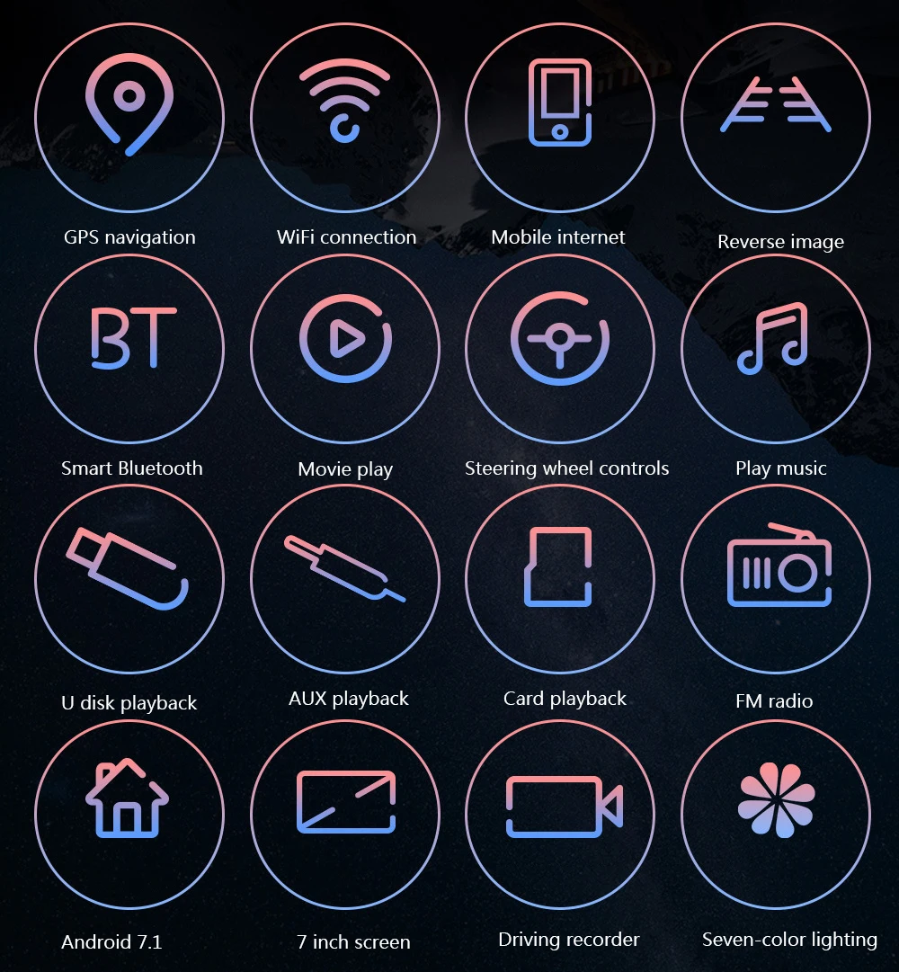 2Din Android система автомобильный мультимедийный плеер AM/FM стерео музыкальный Радио 7 ''сенсорный экран Wifi Bluetooth gps навигация Авто Аудио