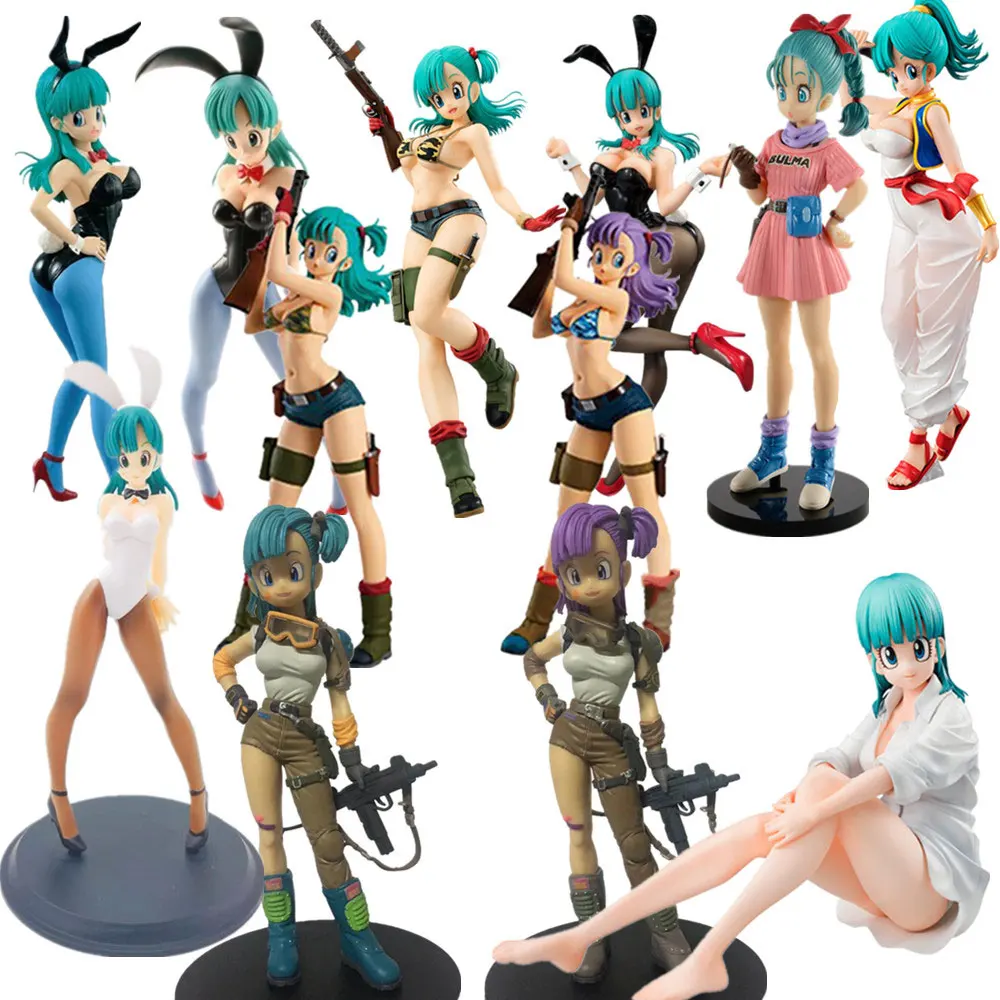 Драконий жемчуг Z Bulma фигурка коллекционная игрушка Kawaii ПВХ бикини Банни девочка