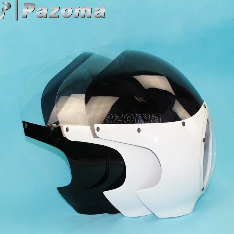 Пластиковый ветровой экран Pazoma для Кафе Racer Style Racing Viper 5-3/4 &quot ветрозащитные