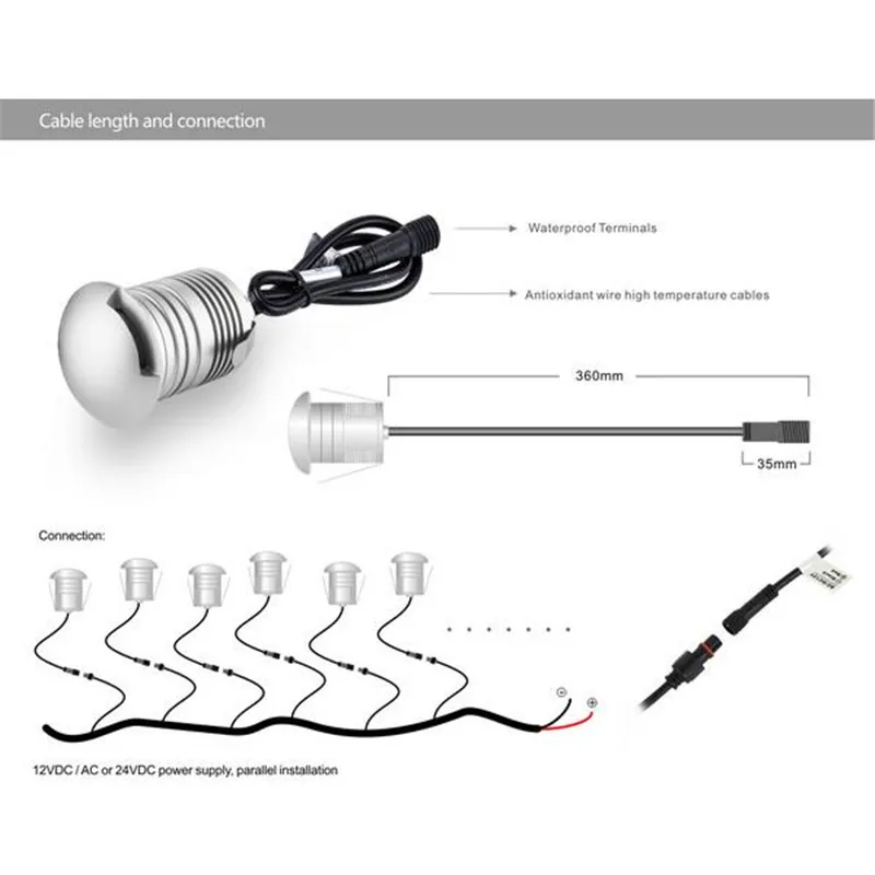 Светодиодный подземный свет наружное ландшафтное освещение утопленное точечное