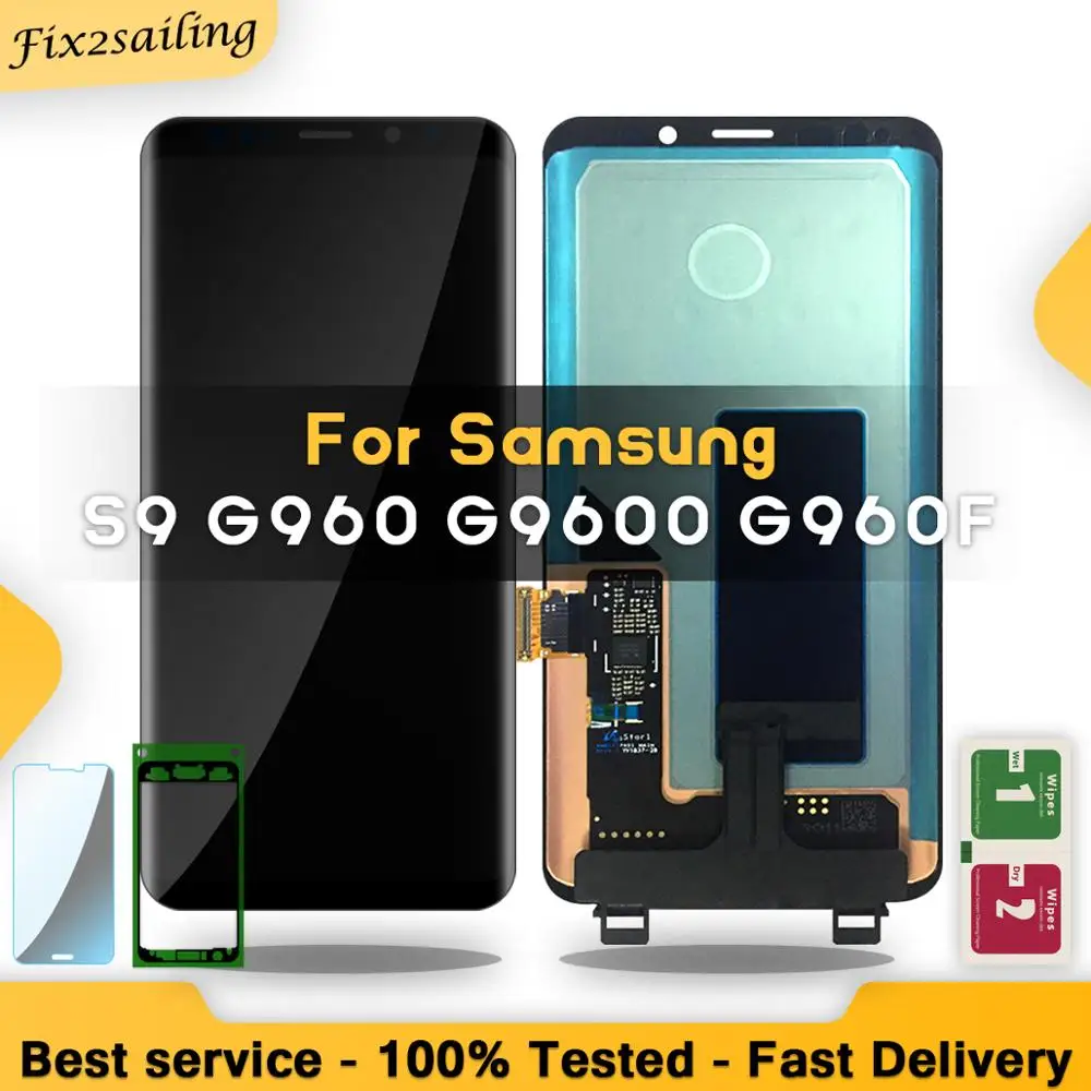 ЖК дисплей для SAMSUNG Galaxy S9 G960 G960F сенсорный экран дигитайзер в сборе Замена|Экраны