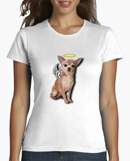 2017 Весна Низкая цена футболки женщин Чихуахуа Angelito Короткие Новинка Трикотажные