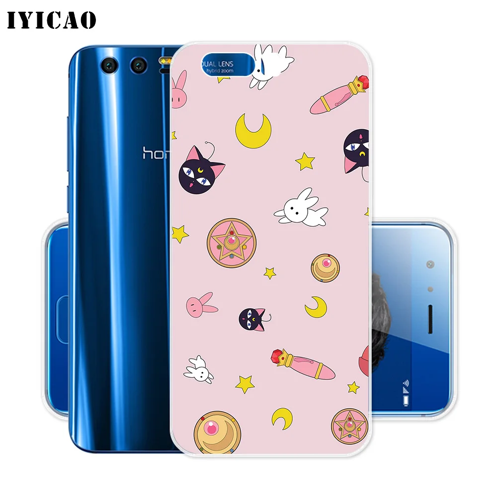 IYICAO Кролик Луна кошка мультяшный Мягкий силиконовый чехол для Huawei Y9 Y7 Y6 Prime 2018 Honor