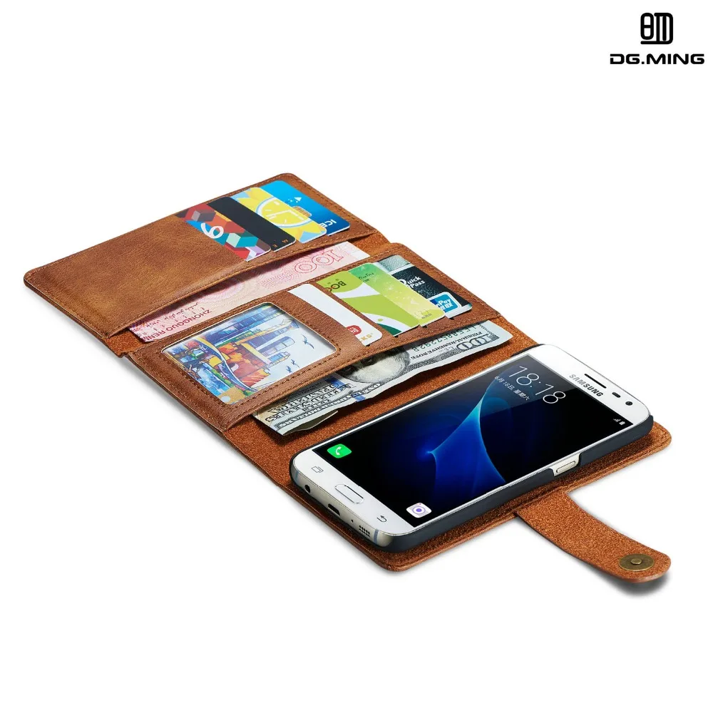 

PU Leather Flip Wallet Case for Samsung S10 Plus S10e Note 10 Plus Note 9 Note 8 S9 Plus Detachable Magnetic Cover w/Card Slot