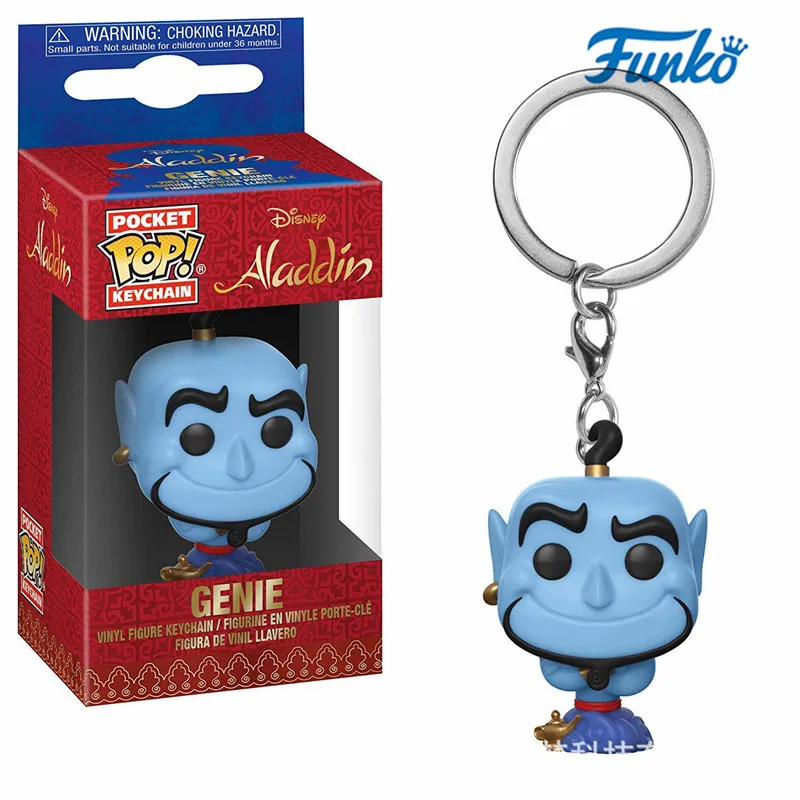 Брелок Funko Pop с тематикой Диснея Аладдина брелок Джини Абу карманный виниловый кукла забавные экшн фигурки