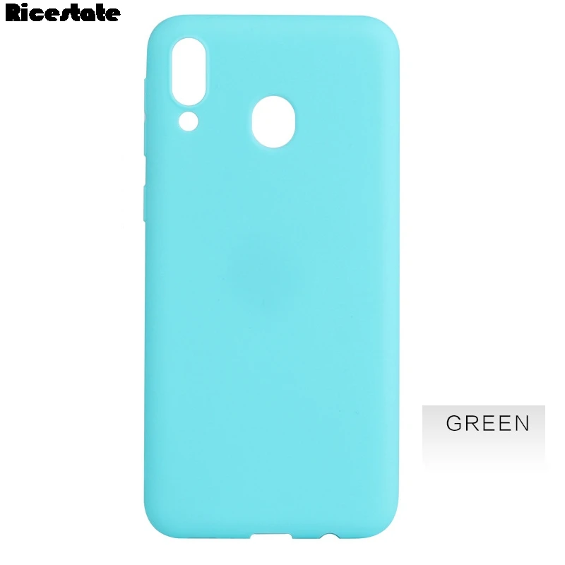 Однотонный Мягкий силиконовый чехол карамельных цветов для samsung galaxy M10 M20 A10 A30 A50 A40
