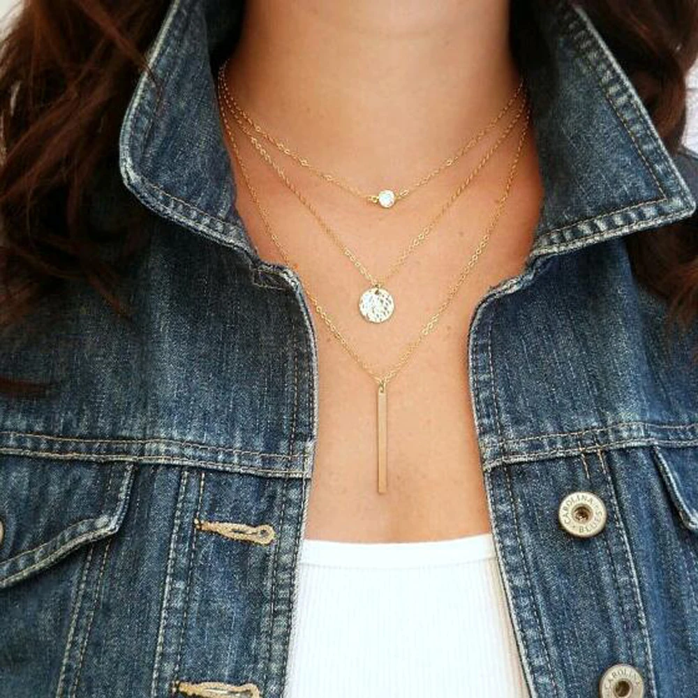 Женская Цепочка с кристаллами золотистого и серебристого цвета|chain necklace|fashion