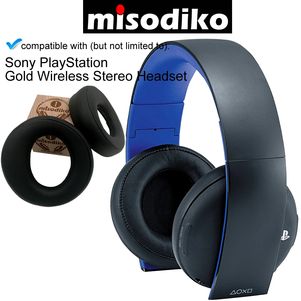 Сменные амбушюры misodiko для Sony PlayStation Gold Беспроводная стереогарнитура наушники