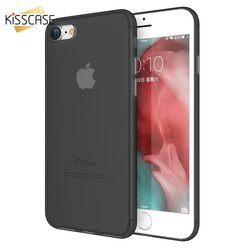 KISSCASE Plain Candy Color Case For iPhone 7 6 6s 8 Plus Ultra Thin Matte Hard PC Back Phone Cases 5s se 5 X 10 Cover |