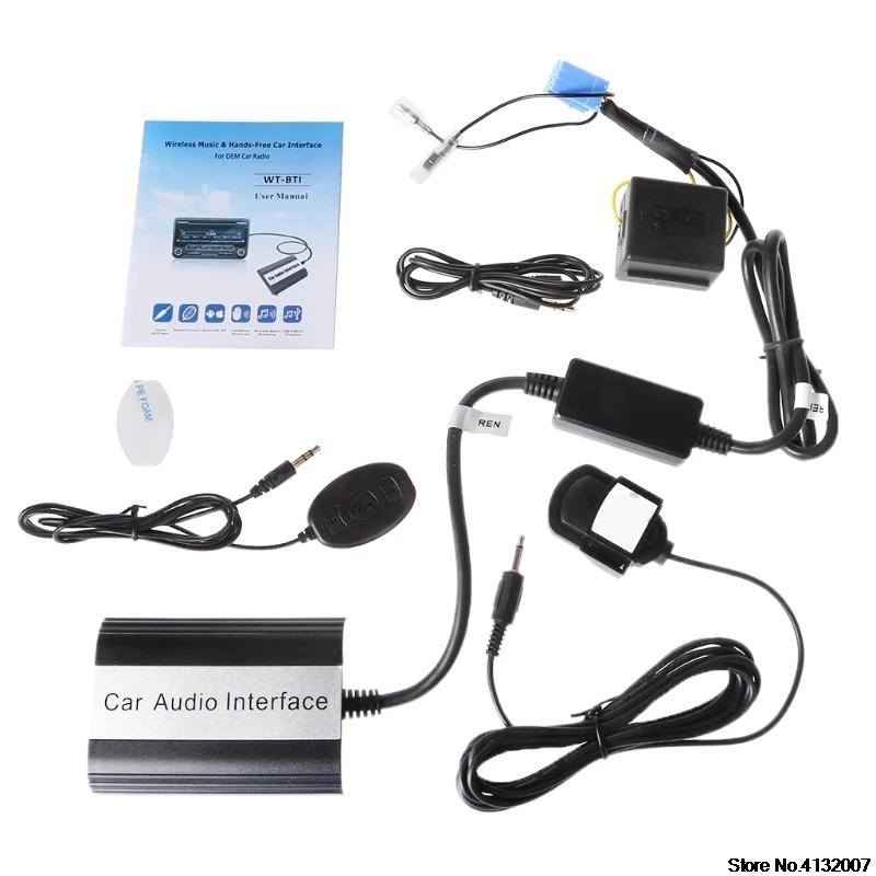 Handsfree автомобильный Bluetooth комплекты MP3 AUX адаптер Интерфейс для Renault Megane Clio 828 акция