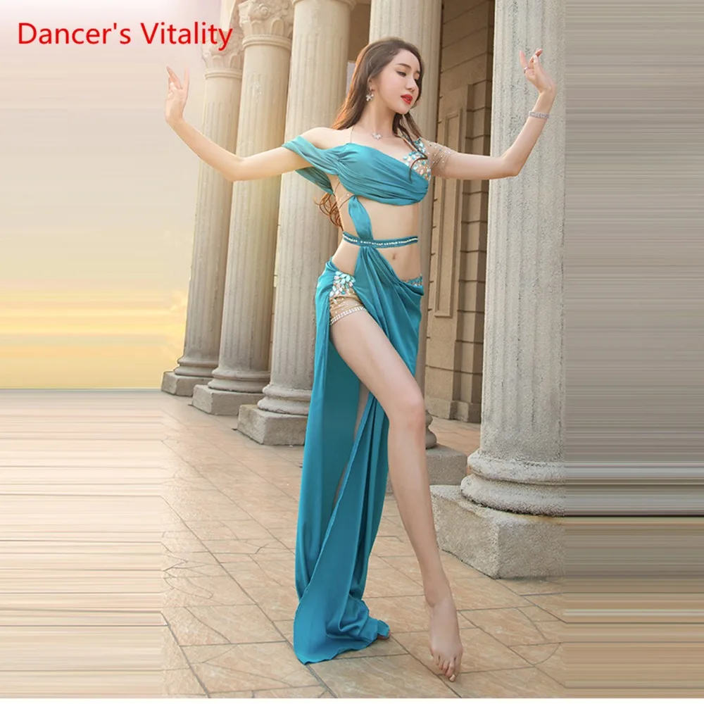 Женский Спандекс Belly Dance Костюм Профессиональный Комплект для Женщин Бюстгальтер