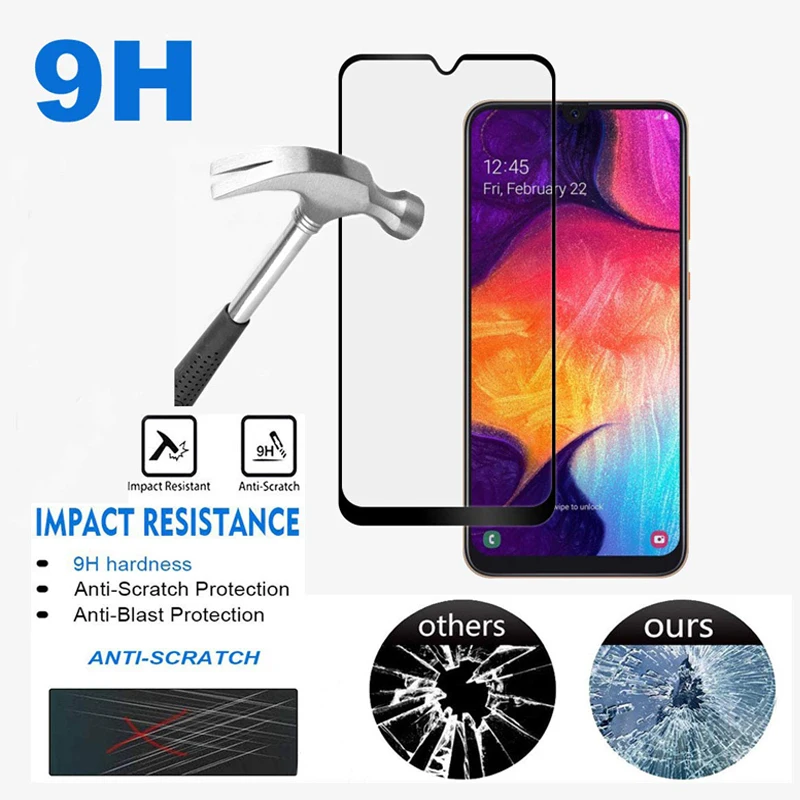Закаленное 3d стекло для Samsung Galaxy A50 A70 защитное безопасное A40 A30 A20 A10 A60 защита
