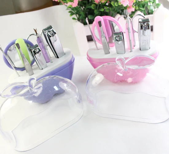 8 шт. набор инструментов для маникюра в форме яблока|set pedicure|manicure set pedicurekit nail |