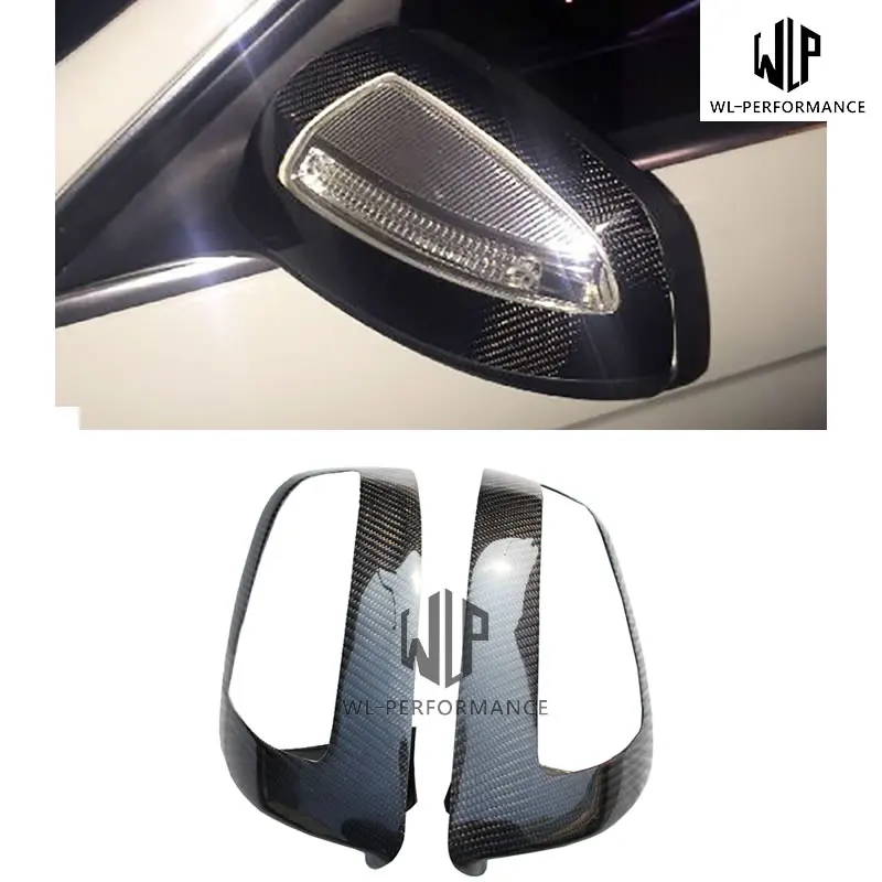 Сменный Чехол W204 для зеркала заднего вида из углеродного волокна Mercedes Benz C Class 2007 и