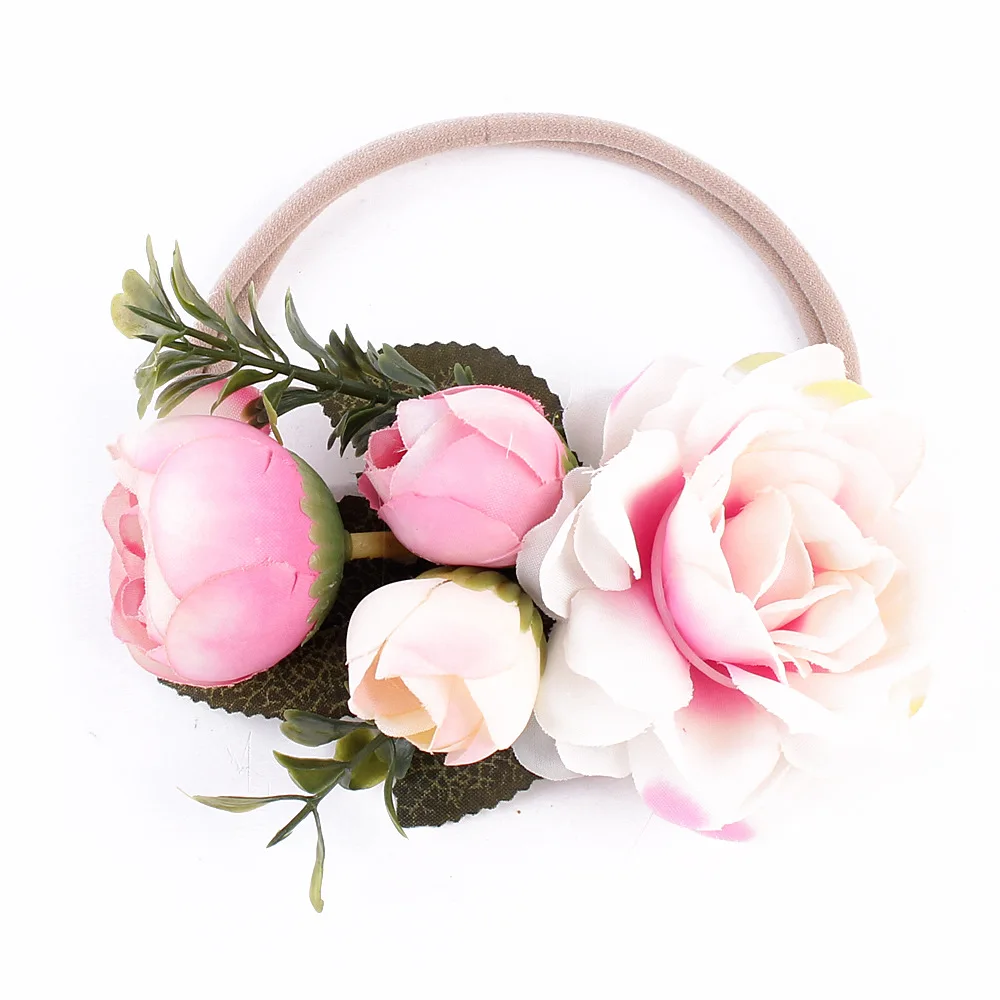 Новинка летние повязки для волос повязка на голову с цветами новорожденных