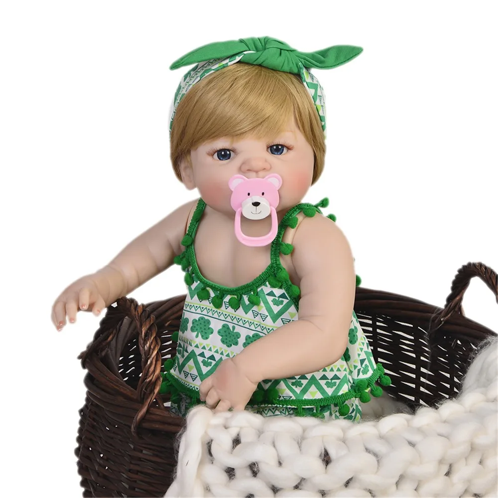 Кукла Bebe Reborn 55 см полностью силиконовая кукла детские виниловые игрушки большие