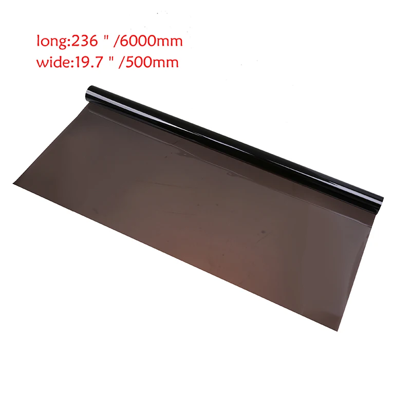 POSSBAY 50*600 см VLT 15% черный Солнцезащитная бленда для бокового окна фольга на лобовое