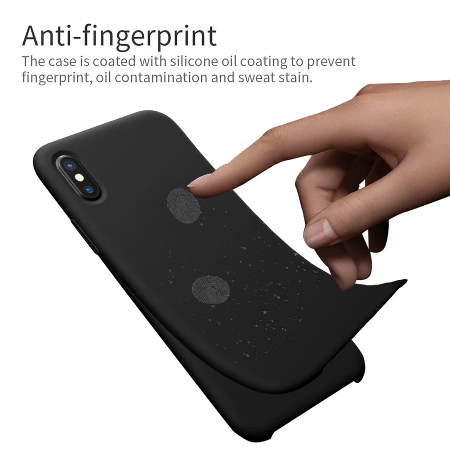 For iphone x funda case cover 5.8 inch Nillkin Liquid Smooth silicone protective shell Protector for luxury |