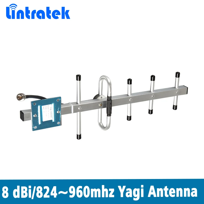 Антенна Lintratek для усилителя сигнала 900 МГц 850 Yagi (8dBi) кнутовая антенна (3dBi) 15