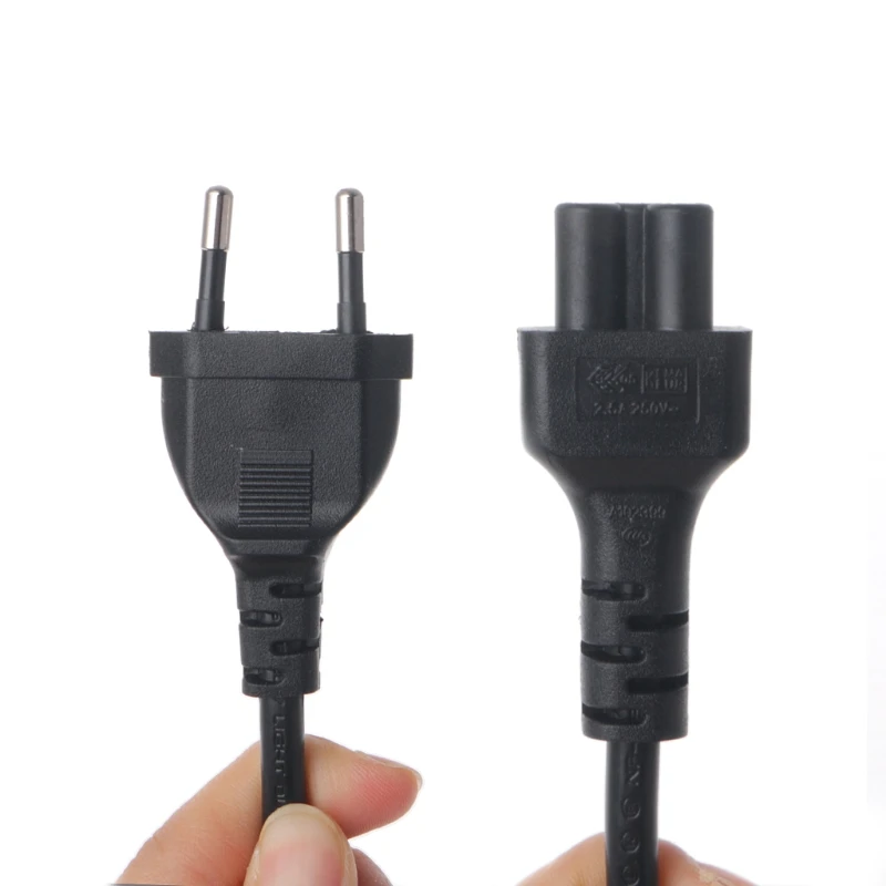 Новый шнур адаптера питания EU 2 Pin Male к IEC 320 C5 Micky для ноутбука источник 30 см горячий
