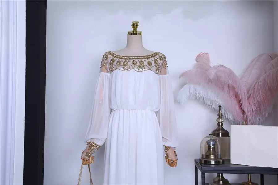WHITNEY WANG 2019 весенне-летнее Модное Элегантное шифоновое платье ручной работы из