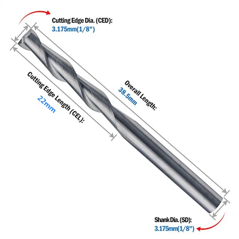 Для металлообработки концевые фрезы Деревообработка зуб для гравировки плоский