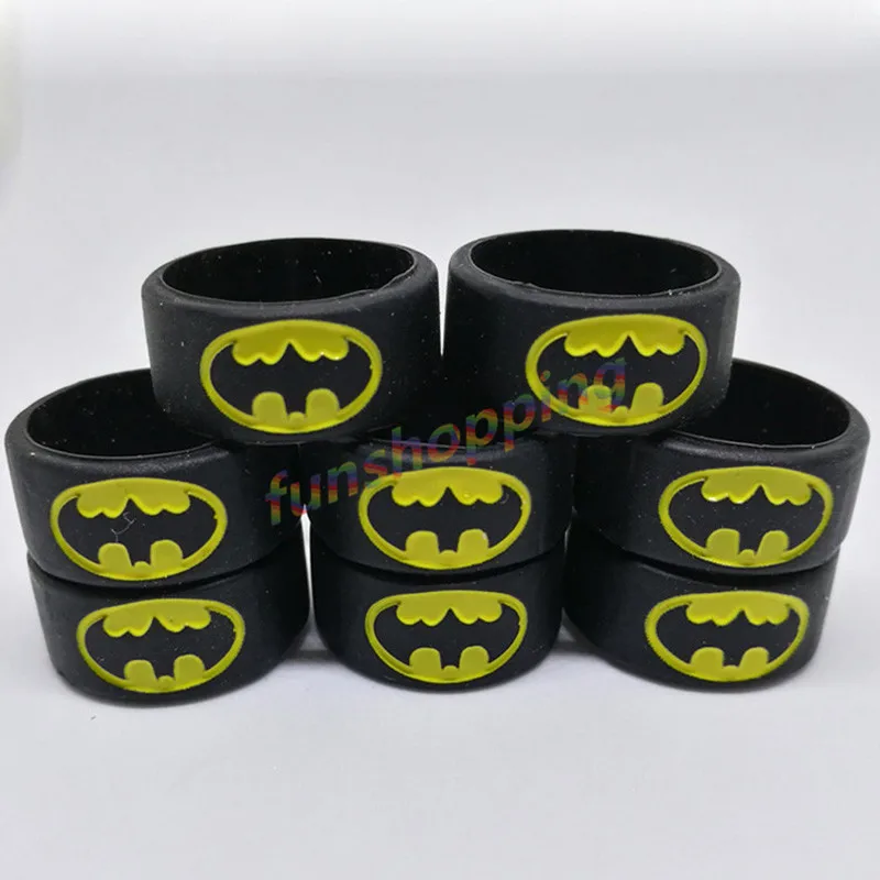 1000 шт./лот новинка декоративное кольцо силиконовый ремешок вейп с Суперменом