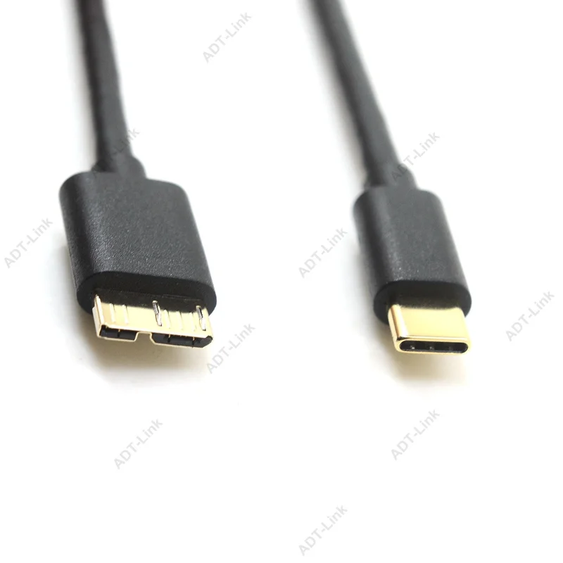 Кабель 0 5 м 1 8 USB 3 Type C к Micro B Штекерный разъем шнур для быстрой синхронизации
