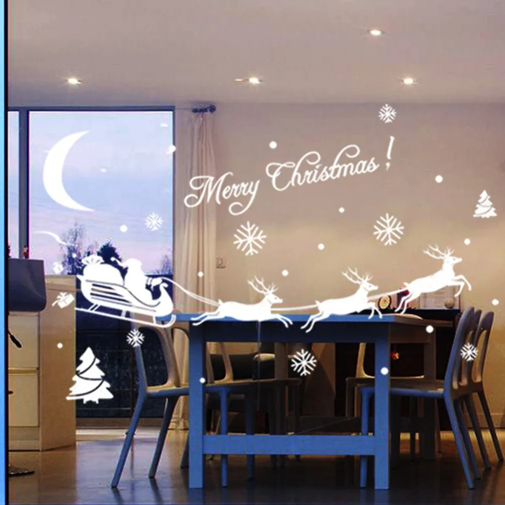 Christmas Decoration Decal Window Stickers Home Decor Dropshipping Decals 2019 | Дом и сад