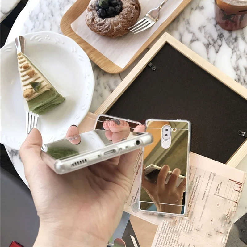Роскошное зеркало ТПУ чехол крышка для Huawei Honor 10 Lite Mate 9 8 5X 6A 6X6 Plus 6C Pro 7A 7C 7X фотоаппаратов моментальной печати 7S 8C 8X 8A 9i 9N V8 V9 играть вид 10 20 чехол s