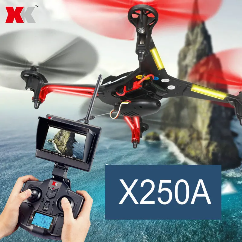 WL Новый 2 4G RC Квадрокоптер XK X250 с WIFI или FPV мини Дрон HD 720P камерой розничной цветной