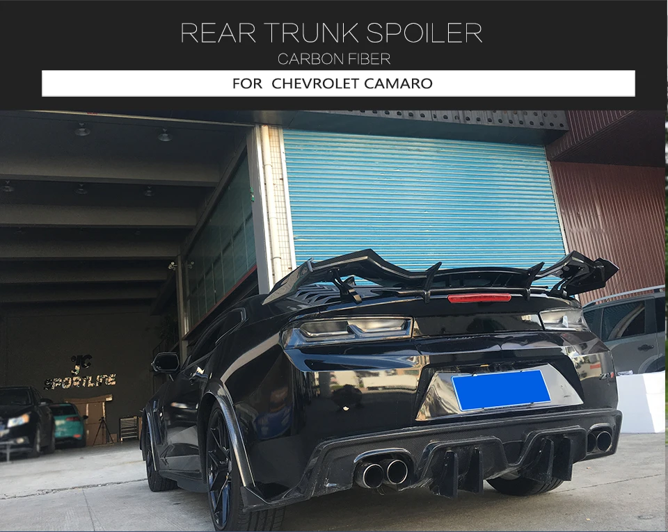 Для Chevrolet Camaro Coupe углеродного волокна задний спойлер багажника Vulture Iris Sytle индивидуальные крыло