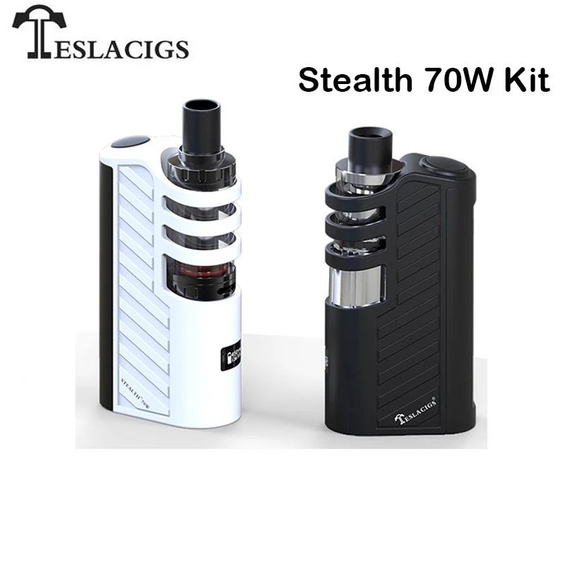 Оригинальный TESLA Stealth Kit Box Mod Vape 70 Вт с теневым танком 3 5 мл Teslacigs электронная